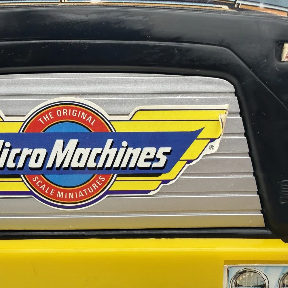 Vintage 1988 Galoob Micro Machines Black Semi Truck Rig Storage Carrying Case